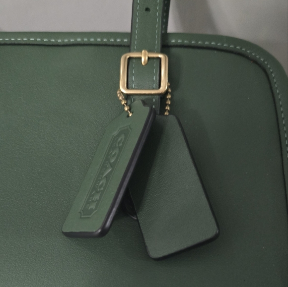 Coach Swing Zip bag shoulder bag hunter green brass 1998 re edition - Picture 7 of 10